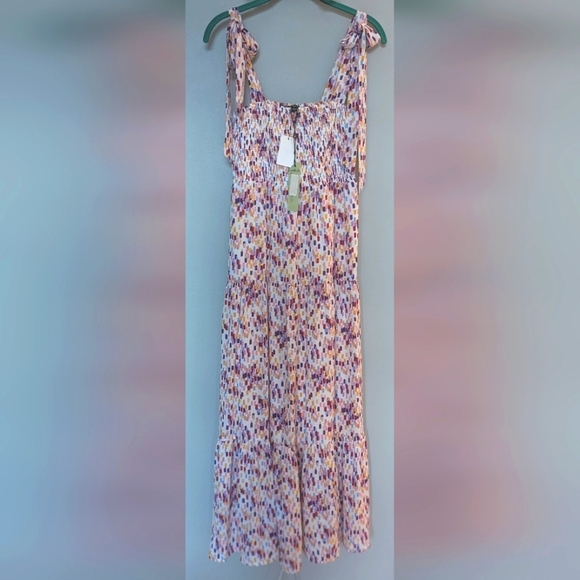 SAM EDELMAN Confetti Smocked Bodice Maxi Sundress - Picture 8 of 11